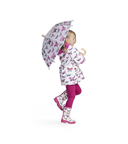 Hatley Rain Boots, Botas de Agua Chica, Blanco (Groovy Butterflies), 20 EU (4 US)