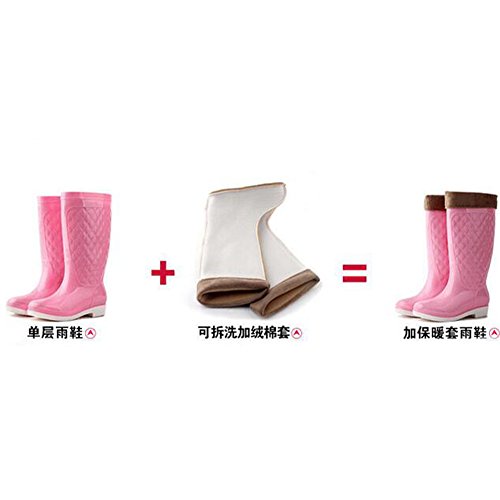 Hattie - Botas de agua de trabajo mujer , color rosa, talla 39 EU