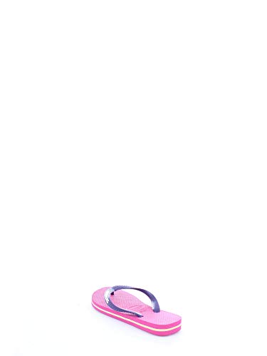 Havaianas Baby Brasil Logo, Chanclas Unisex niños, Multicolor (Raspberry Rose/New Purple), 31/32