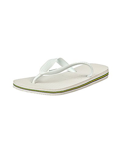 Havaianas Brasil Chanclas Unisex Adulto, Blanco Brasil White, 43/44 EU