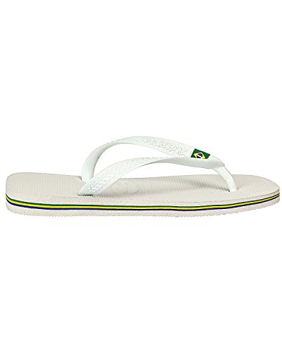 Havaianas Brasil Chanclas Unisex Adulto, Blanco Brasil White, 43/44 EU