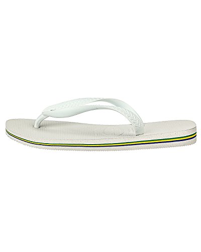 Havaianas Brasil Chanclas Unisex Adulto, Blanco Brasil White, 43/44 EU