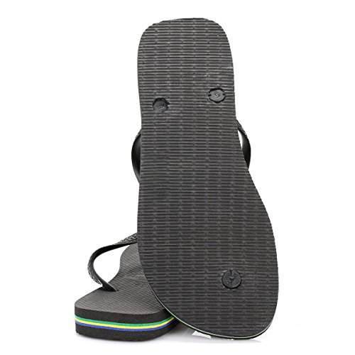 Havaianas Brasil, Chanclas Unisex Adulto, Negro (Black 0090), 41-42 EU