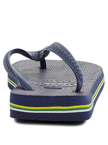Havaianas Brasil Logo, Chanclas Unisex Adulto, Azul (Navy Blue), 43/44 EU