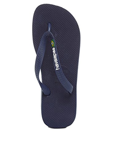 Havaianas Brasil Logo, Chanclas Unisex Adulto, Azul (Navy Blue), 43/44 EU