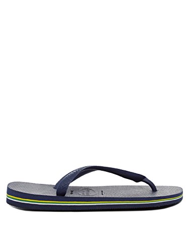 Havaianas Brasil Logo, Chanclas Unisex Adulto, Azul (Navy Blue), 43/44 EU