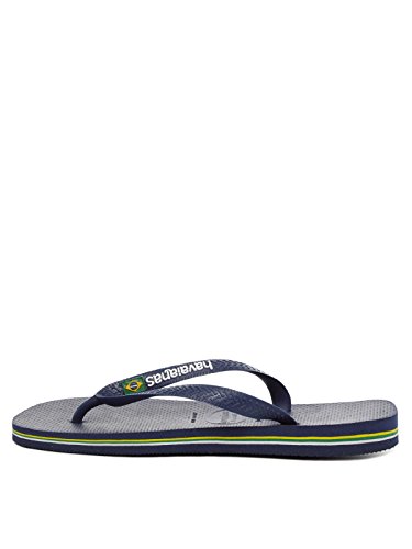 Havaianas Brasil Logo, Chanclas Unisex Adulto, Azul (Navy Blue), 43/44 EU