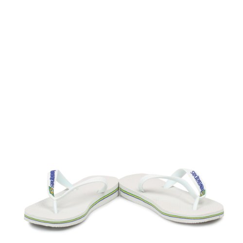 Havaianas Brasil Logo Chanclas Unisex Adulto, Blanco (White), 41/42 EU