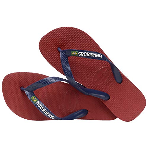 Havaianas Brasil Logo Chanclas Unisex Adulto, Multicolor (Red), 39/40 EU