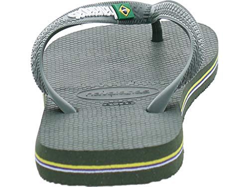 Havaianas Brasil Logo Chanclas Unisex Adulto, Verde (Olive Green), 39/40 EU
