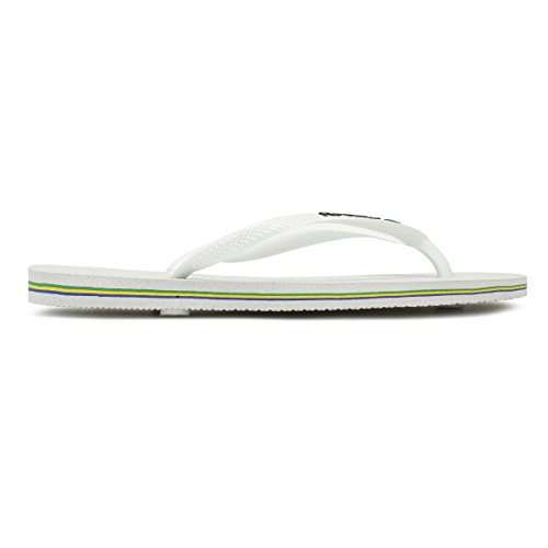 Havaianas Slim Brasil Logo, Chanclas para Mujer, Blanco (White), 39/40 EU
