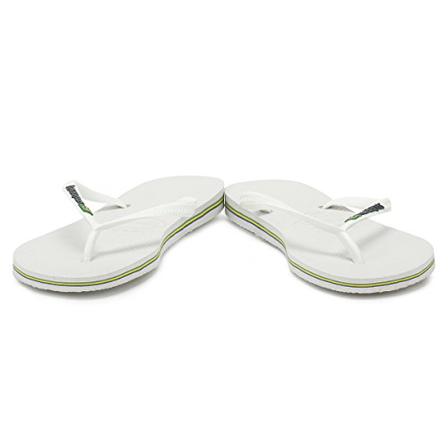 Havaianas Slim Brasil Logo, Chanclas para Mujer, Blanco (White), 39/40 EU