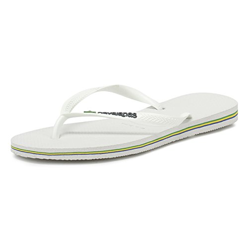 Havaianas Slim Brasil Logo, Chanclas para Mujer, Blanco (White), 39/40 EU