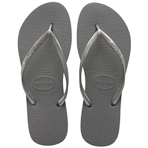 Havaianas Slim, Chanclas Mujer, Gris (Steel Grey), 35/36