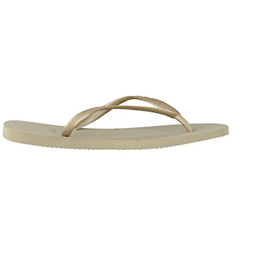 Havaianas Slim, Chanclas Mujer, Oro (SandGrey/Light Golden), 37/38