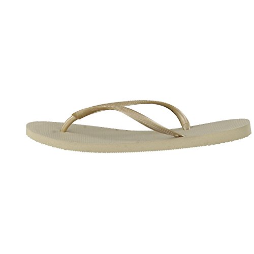 Havaianas Slim, Chanclas Mujer, Oro (SandGrey/Light Golden), 37/38