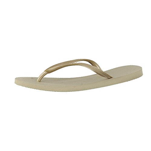 Havaianas Slim, Chanclas Mujer, Oro (SandGrey/Light Golden), 37/38