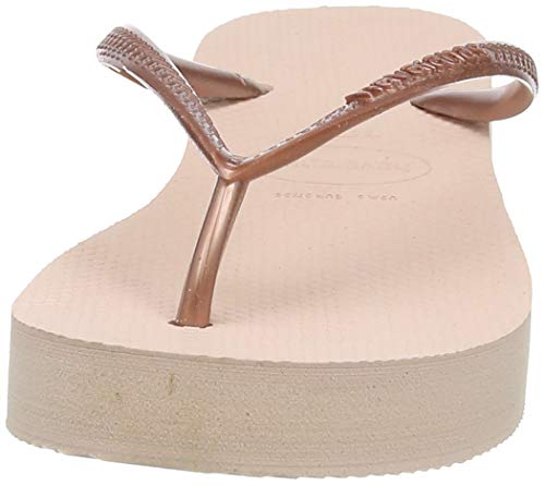 Havaianas Slim Flatform, Chanclas para Mujer, Rosa (Ballet Rose 0076), 37/38 EU