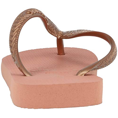 Havaianas Top Tiras, Chanclas para Mujer, Dorado (Rose Nude), 35/36 EU