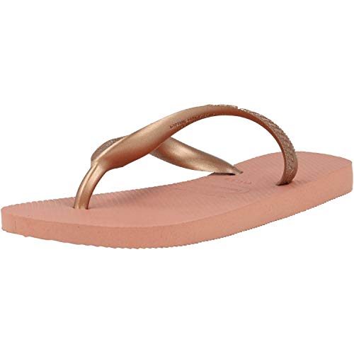 Havaianas Top Tiras, Chanclas para Mujer, Dorado (Rose Nude), 35/36 EU