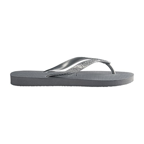 Havaianas Top Tiras, Chanclas para Mujer, Plateado (Steel Gris), 41/42 EU
