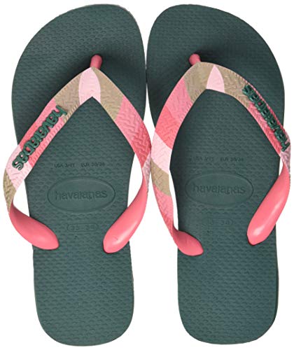 Havaianas Top Verano, Chanclas para Mujer, Multicolor (Green Leaf 7605), 37/38 EU