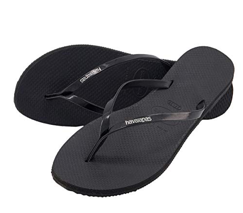 Havaianas You Metallic, Sandalias para Mujer, Negro (Black), 35/36 EU