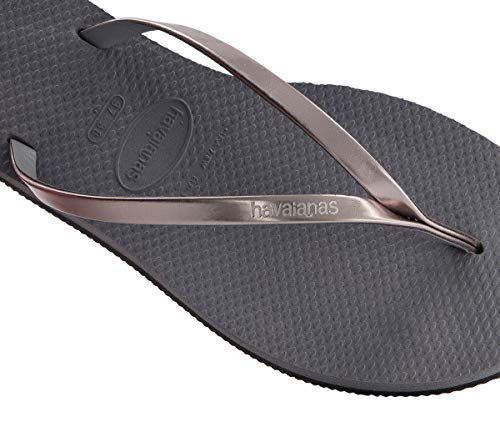Havaianas You Metallic, Sandalias para Mujer, Plateado (Steel Grey), 37/38 EU