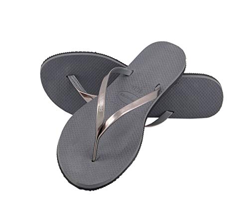 Havaianas You Metallic, Sandalias para Mujer, Plateado (Steel Grey), 37/38 EU