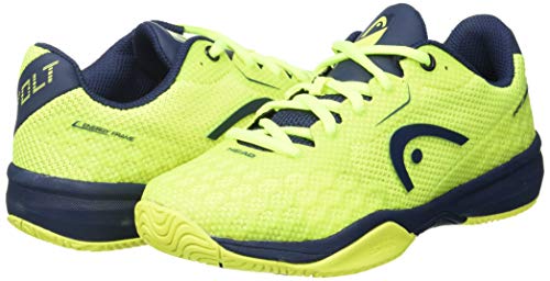 Head Revolt Pro 3.0 Junior Zapatillas de Tenis, Juventud Unisex, Neon Amarillo/Oscuro Azul, 35 EU