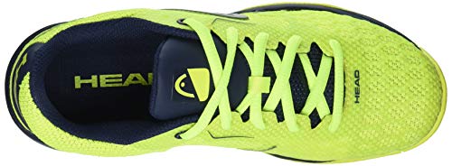 Head Revolt Pro 3.0 Junior Zapatillas de Tenis, Juventud Unisex, Neon Amarillo/Oscuro Azul, 35 EU