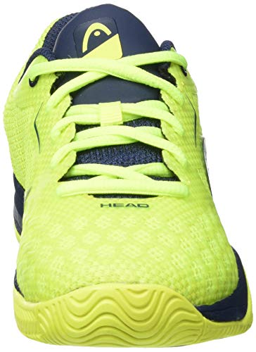 Head Revolt Pro 3.0 Junior Zapatillas de Tenis, Juventud Unisex, Neon Amarillo/Oscuro Azul, 35 EU