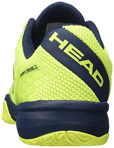 Head Revolt Pro 3.0 Junior Zapatillas de Tenis, Juventud Unisex, Neon Amarillo/Oscuro Azul, 35 EU