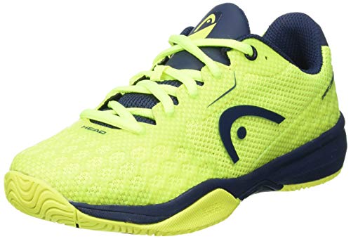 Head Revolt Pro 3.0 Junior Zapatillas de Tenis, Juventud Unisex, Neon Amarillo/Oscuro Azul, 35 EU