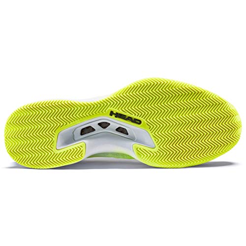 HEAD Sprint Pro 3.0 Clay Men, Zapatillas de Tenis Hombres, Neon Amarillo/Blanco, 42.5 EU