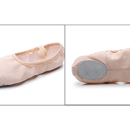 Healifty Zapatos de Baile de Ballet de Color Rosa Zapatillas de Ballet Zapatos de Pilates Zapatos de Yoga Zapatos de Gimnasia de Baile para Niños Bailarín Niños Talla 29