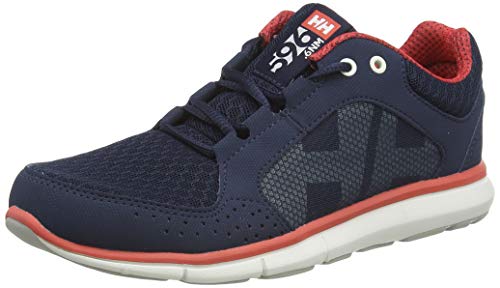 Helly Hansen W Ahiga V4 Hydropower, Náuticos Mujer, Azul (Navy/Off White/Cayenne 597), 37 EU