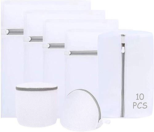 HEPAZ Bolsa de lavandería, Bolsa para Lavadora Bolsa Malla Conjuntos de 10pcs Bolsa para la Colada