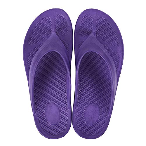 HEVA Chanclas Mujer Piscina Sandalias Flip-Flop(41EU Morado)