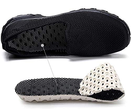 Hezeisoar Zapatillas De Deporte Mujer Transpirables Malla Plataforma Ligero Zapatillas Sneaker Casual Zapatos Mocasines Talla EU 41 = CN 42