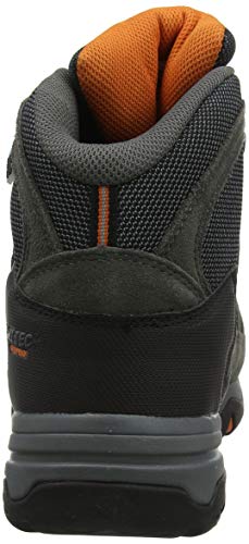Hi-Tec Banderra II Wp zapatos de senderismo anchos de gran altura para hombre, gris (antracita grafito naranja quemado 51), 43 EU