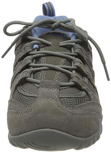 Hi-Tec Quadra Classic - Zapatillas de Senderismo para Mujer, Gris (Grey/Charcoal/Cornflower 051), 37 EU