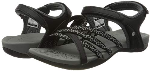Hi-Tec Savanna II, Sandalias Deportivas Mujer, Negro (Black/Charcoal 023), 37 EU