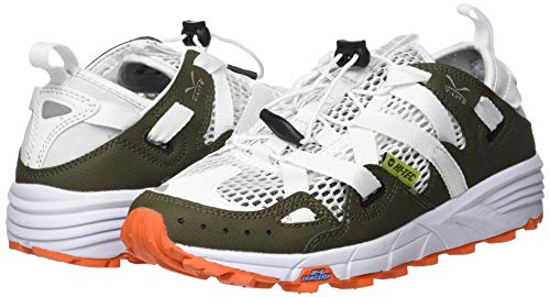 Hi-Tec V-Lite Rapid Womens, Sandalias Deportivas Mujer, Blanco (White/Olive Night/Red Orange 011), 40 EU