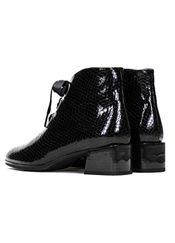 HISPANITAS Botín Cordones cómodos Mujer His HI00715 Negro - 39, Negro