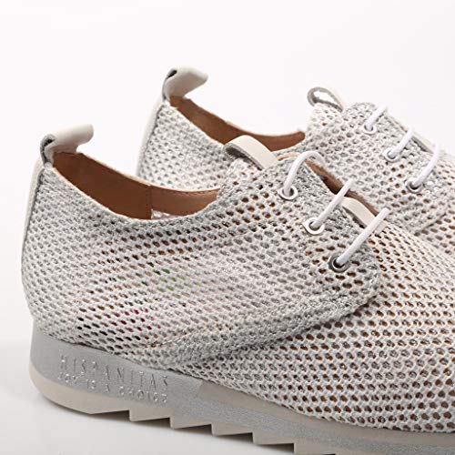 Hispanitas Deportivo Calado Gris/Beige Zapatillas para Mujer, 37