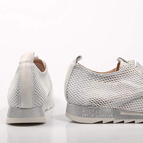 Hispanitas Deportivo Calado Gris/Beige Zapatillas para Mujer, 37
