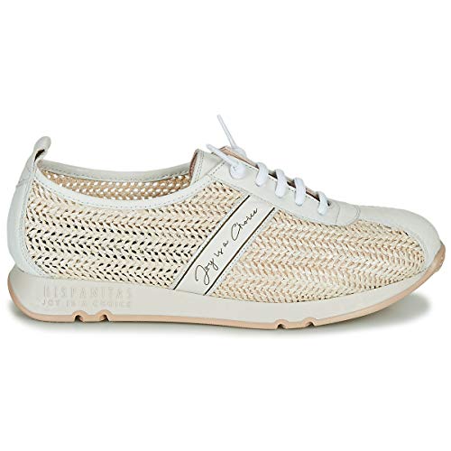 Hispanitas Deportivo Raffia Panna Zapatillas para Mujer, 37