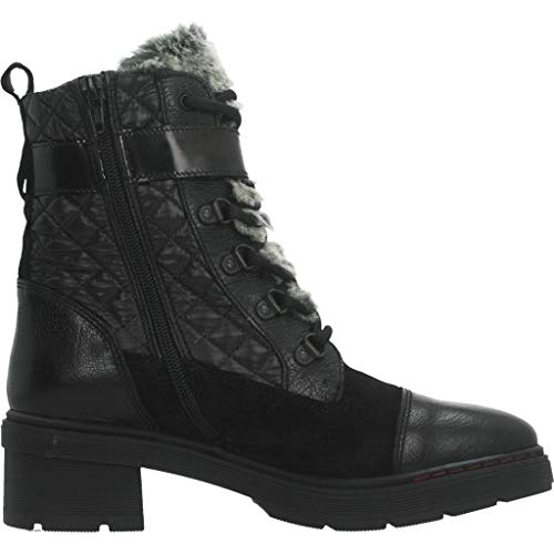 HISPANITAS HI99286 - Botin Piel/ANE T.B. Negro para Mujer Color: Negro Talla: 37