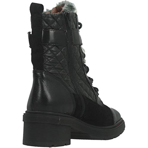 HISPANITAS HI99286 - Botin Piel/ANE T.B. Negro para Mujer Color: Negro Talla: 37